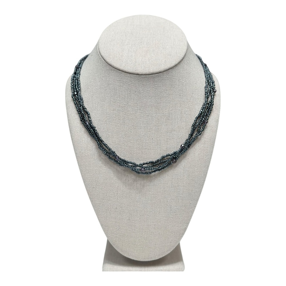 Multi Strand Glass Beaded Necklace